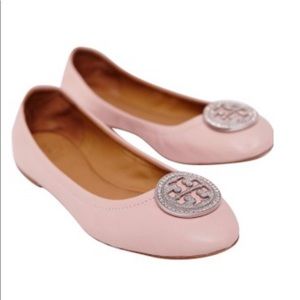 Tory Burch pink rhinestone flats